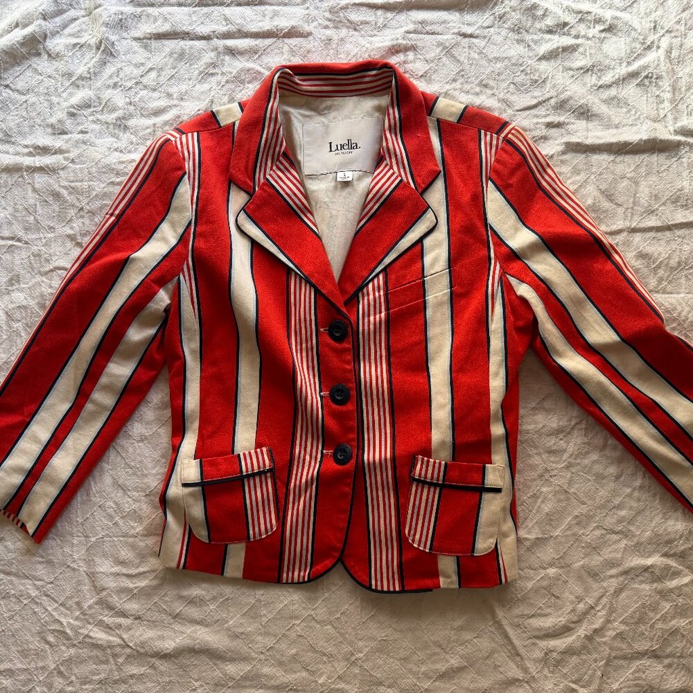 2006 Luella for Target GO International Red Striped Blazer - Size Small